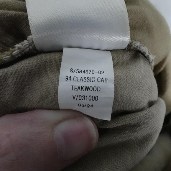 Old Navy Cargo Pants Men 32x26 Khaki Teakwood Cargo Utility Pockets Classic Y2K - Picture 14 of 15